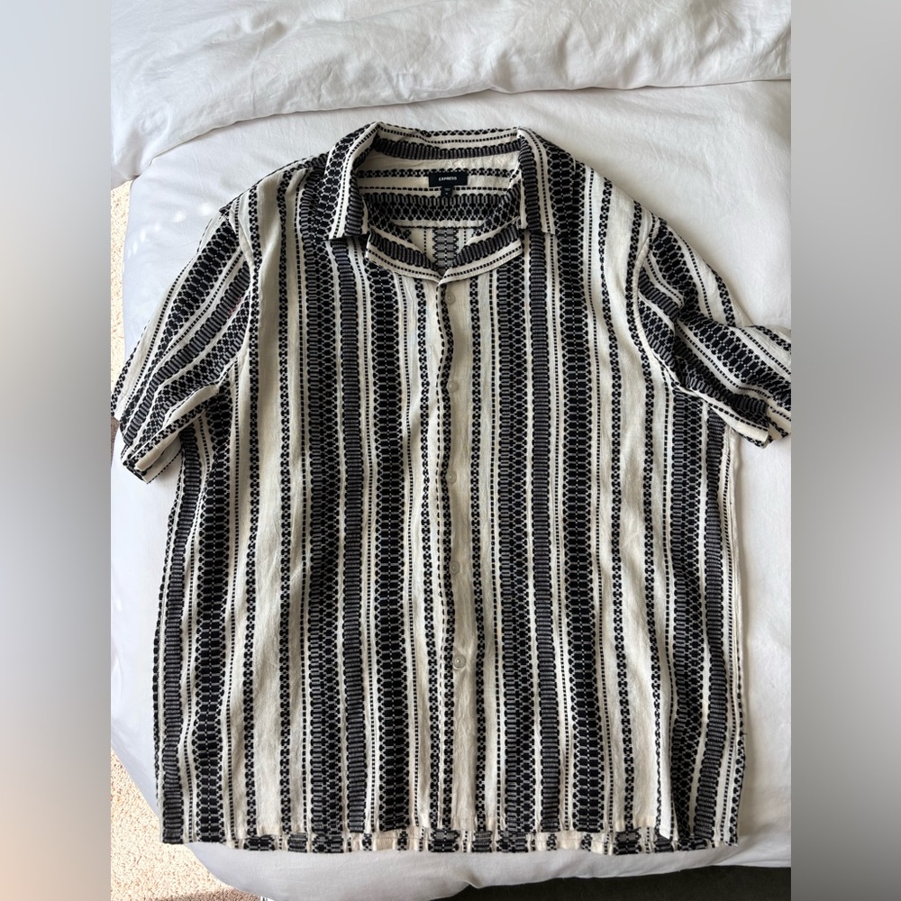 Express Monochrome Patterned Men's Shirt